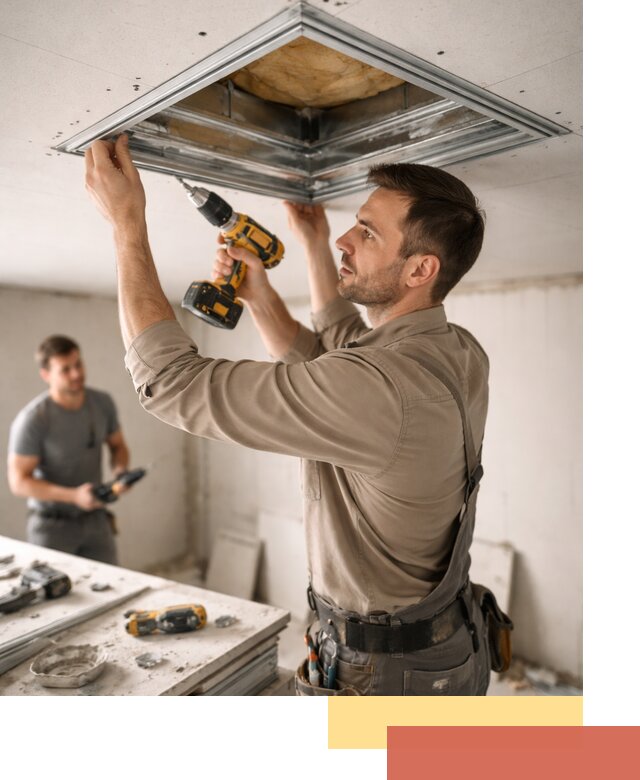 Монтаж люка в потолок из ГКЛ в Березниках