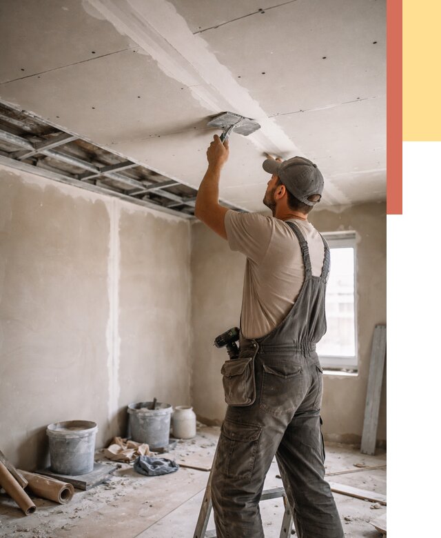 Ремонт потолка из гипсокартона в Березниках от 669 руб./м² — быстро и недорого | ОТДЕЛОЧНИК-Брз