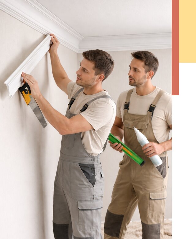 Монтаж потолочного плинтуса в Березниках от 2369 руб. — быстро и недорого | ОТДЕЛОЧНИК-Брз