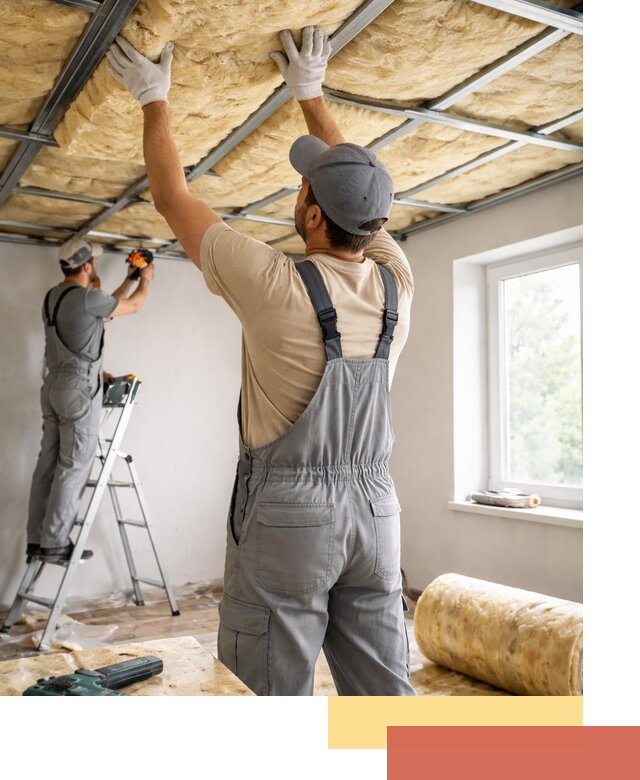 Утепление потолка под ключ в Березниках качественно и быстро