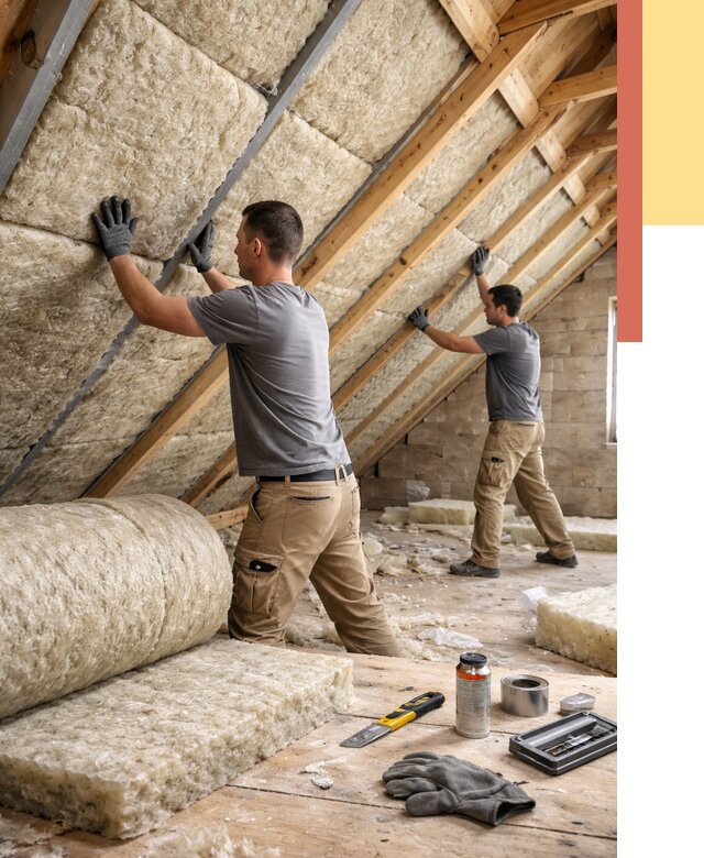 Утепление потолка минватой в Березниках от 1493 руб. — быстро и недорого | ОТДЕЛОЧНИК-Брз