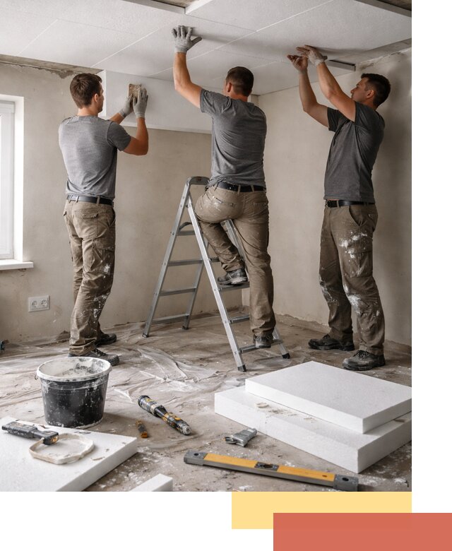 Утепление потолка пенопластом в Березниках быстро и качественно