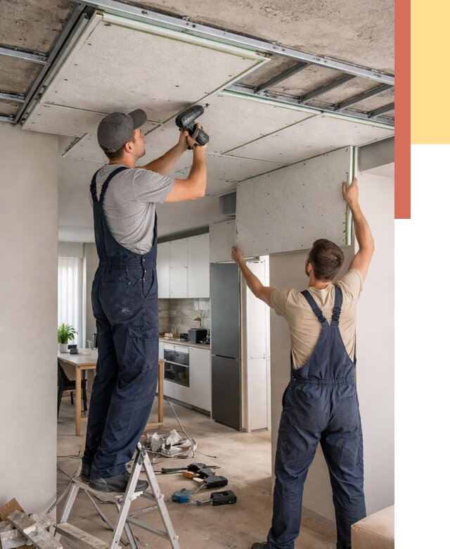 Шумоизоляция потолка панелями зипс в Березниках от 1905 руб. под ключ | ОТДЕЛОЧНИК-Брз